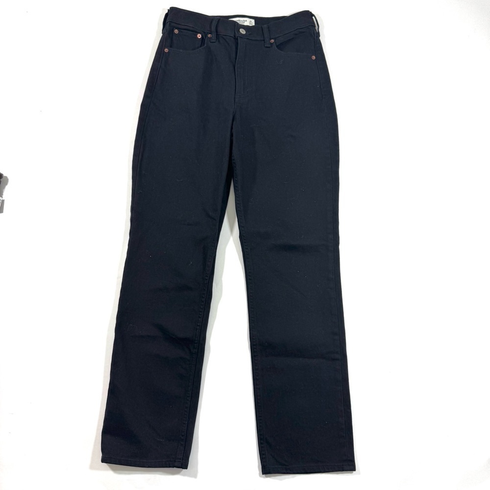 Abercrombie Ultra High Rise 90s Straight Jeans Black